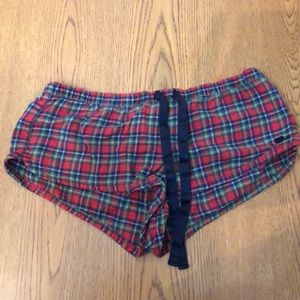 Abercrombie & Fitch Plaid Pajama Shorts.